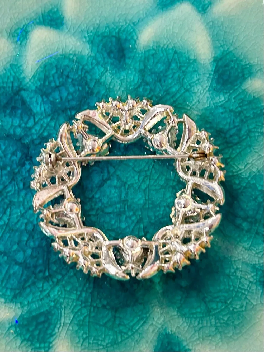 Dazzling AB Rhinestone Brooch Vintage